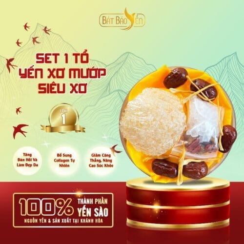 Set 01 Tổ Yến Xơ Mướp Siêu Xơ Loại 1 - 100% Từ Khánh Hoà