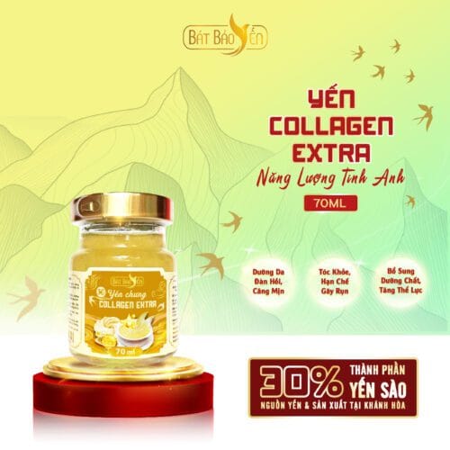 Yến Collagen Extra Chưng Sẵn Hũ 70ml - NLTA