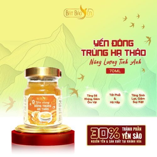 Yến Đông Trùng Hạ Thảo Chưng Sẵn Hũ 70ml - NLTA