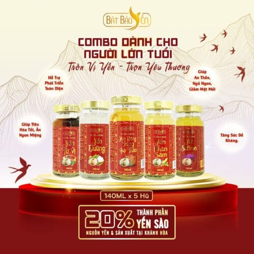 Combo Yến Chưng Sẵn Dành Cho Người Cao Tuổi - 100% Yến Khánh Hoà