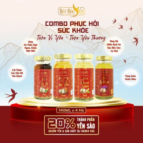 Combo Yến Chưng Sẵn Phục Hồi Sức Khoẻ - Bát Bảo Yến