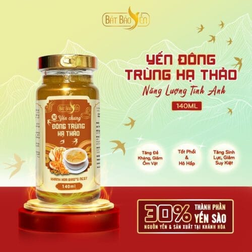 Yến Đông Trùng Hạ Thảo Chưng Sẵn Hũ 140ml - NLTA