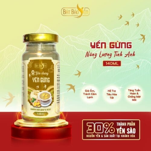 Yến Gừng Chưng Sẵn Hũ 140ml - NLTA