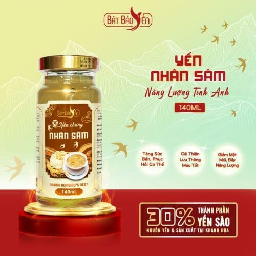 Yến Nhân Sâm Chưng Sẵn Hũ 140ml - NLTA