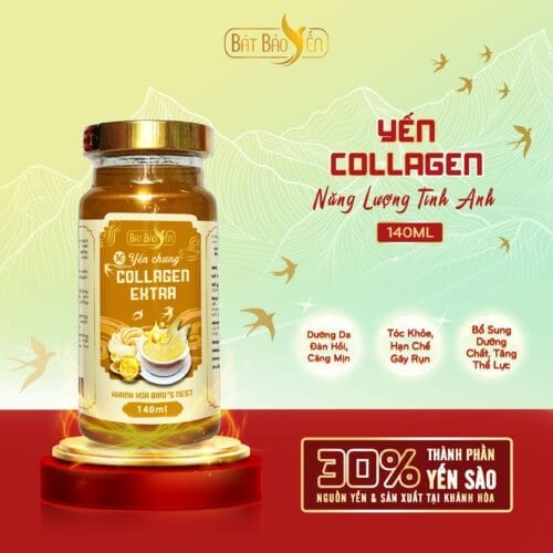 Yến Collagen Extra Chưng Sẵn Hũ 140ml - NLTA