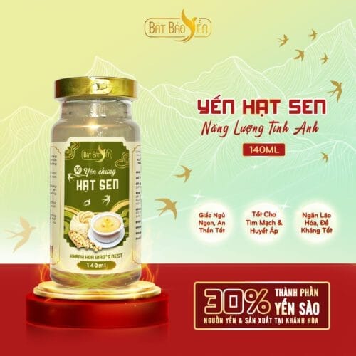 Yến Hạt Sen Chưng Sẵn Hũ 140ml - NLTA