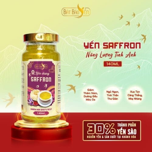 Yến Saffron Chưng Sẵn Hũ 140ml - NLTA