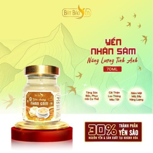 Yến Nhân Sâm Chưng Sẵn Hũ 70ml - NLTA