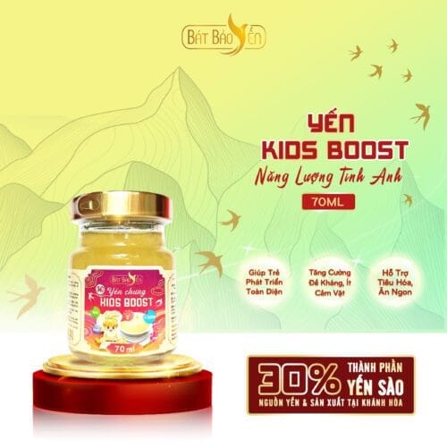 Yến Kids Boost Chưng Sẵn Hũ 70ml - NLTA