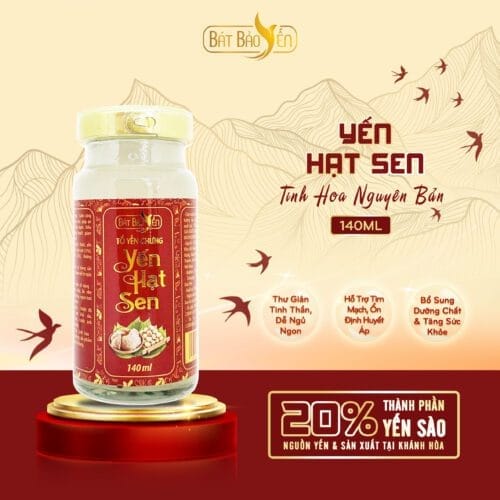 Yến Chưng Sẵn - Yến Hạt Sen - 140ml - 100% Từ Khánh Hòa