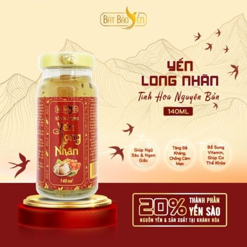 Yến Chưng Sẵn - Yến Long Nhãn - 140ml - THNB