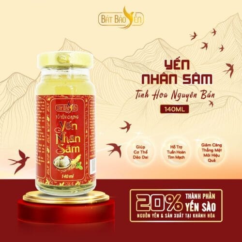 Yến Chưng Sẵn – Yến Nhân Sâm – 140ml - THNB