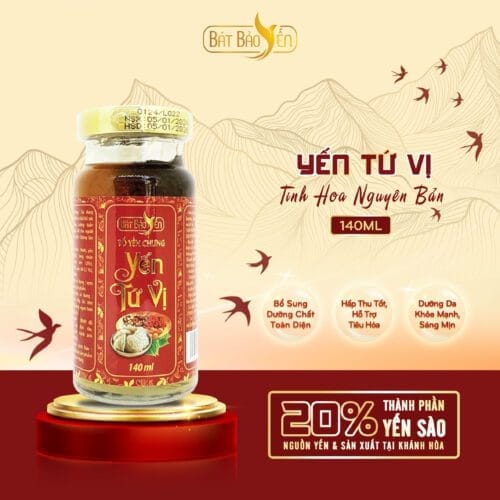 Yến Chưng Sẵn - Yến Tứ Vị - 140ml - THNB